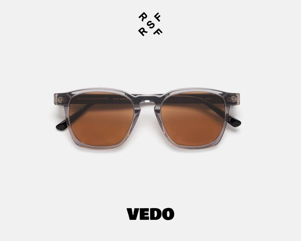 Rectangular sunglasses Retrosuperfuture UNICO vedosunglasses grey crystal