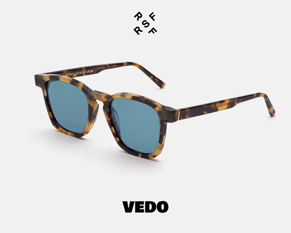 Rectangular sunglasses Retrosuperfuture UNICO vedosunglasses havana brown