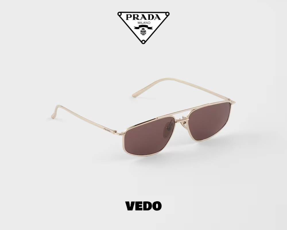 Aviator design Prada SPR C51 Metal Sunglasses