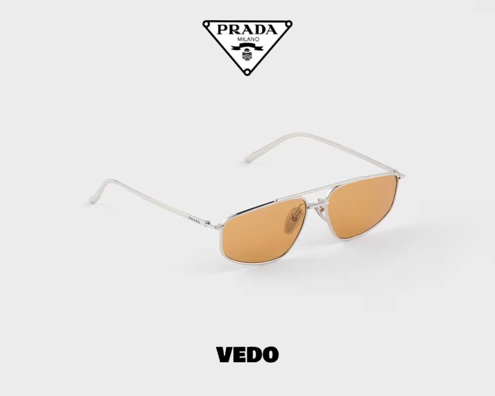 Aviator design Prada SPR C51 Metal Sunglasses