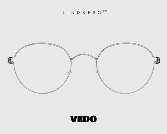 LINDBERG Air Titanium Rim BO round eyeglasses vedosunglasses silver