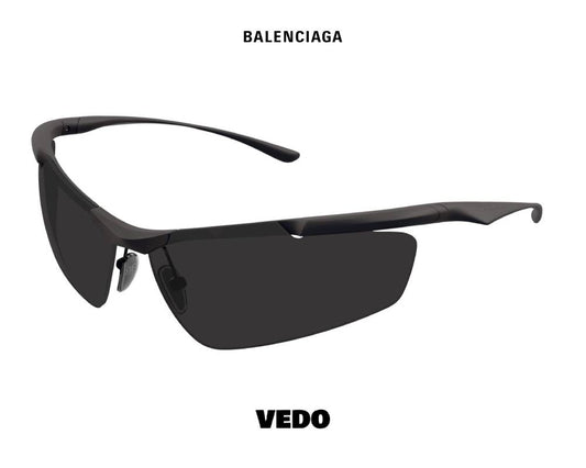 Balenciaga BB046 Wraparound Sunglasses vedosunglasses.com black