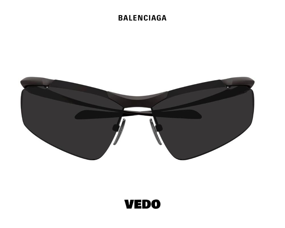 Balenciaga BB046 Wraparound Sunglasses vedosunglasses.com black