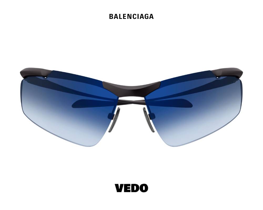 Balenciaga BB046 Wraparound Sunglasses vedosunglasses.com blue
