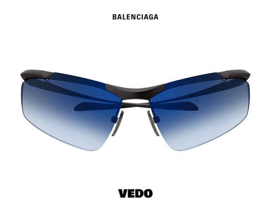 Balenciaga BB046 Wraparound Sunglasses vedosunglasses.com blue