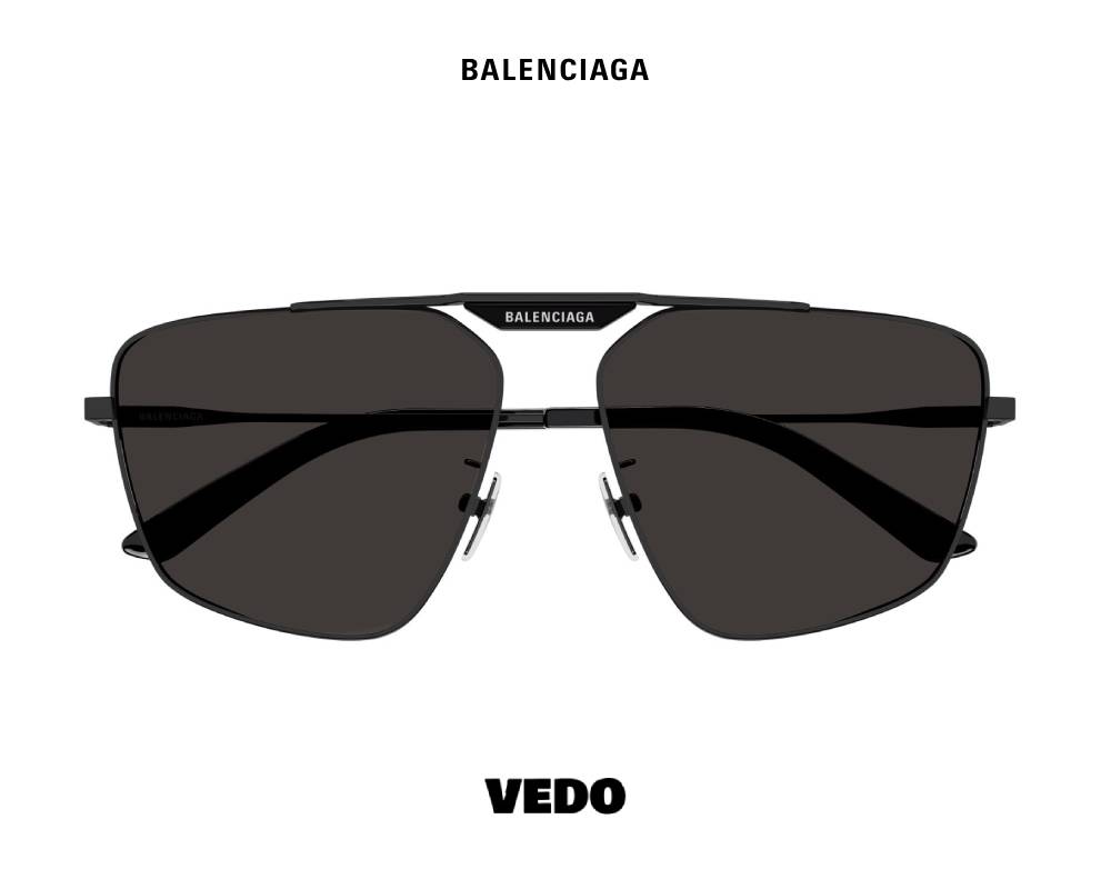 Balenciaga BB 0246S Aviator Sunglasses vedosunglasses.com black