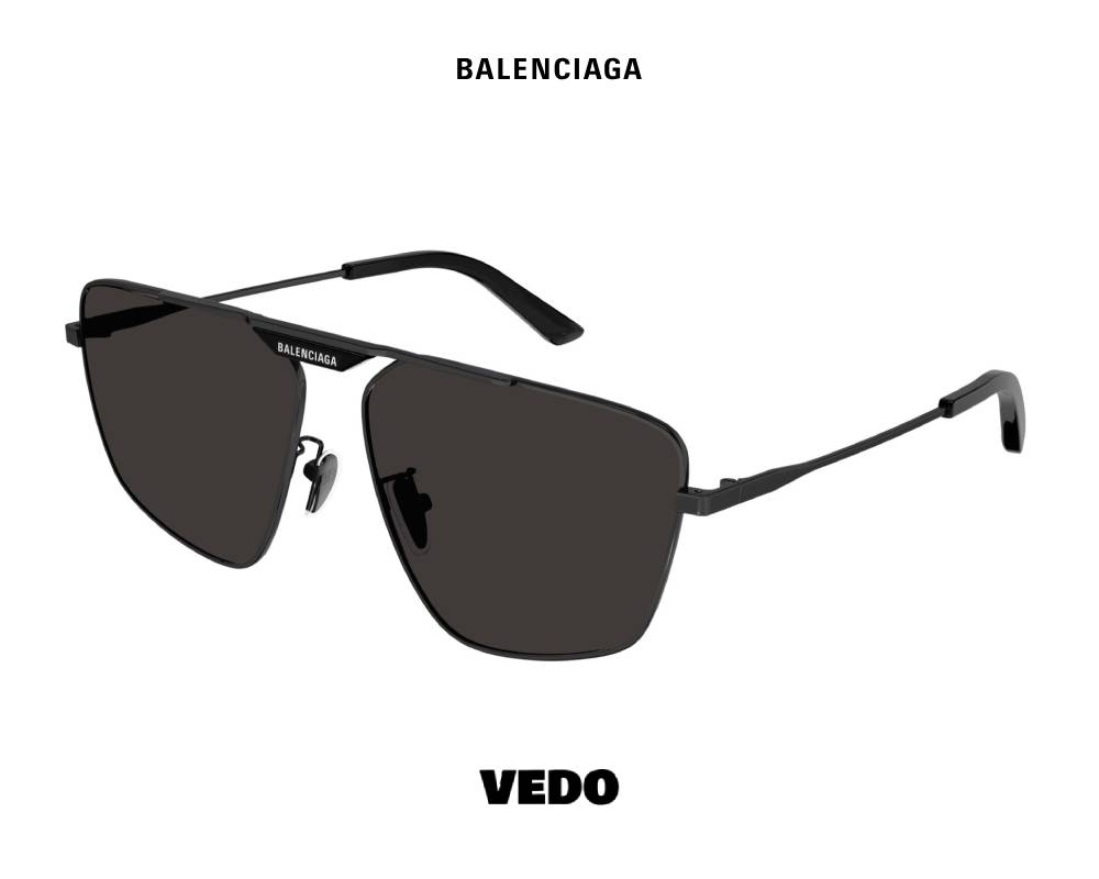 Balenciaga BB 0246S Aviator Sunglasses vedosunglasses.com black