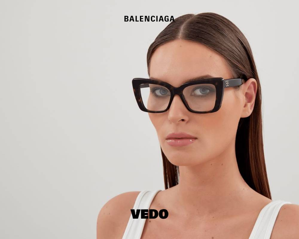 Balenciaga BB 0297 Bold Cat-Eye Eyeglasses vedosunglasses.com brown havana