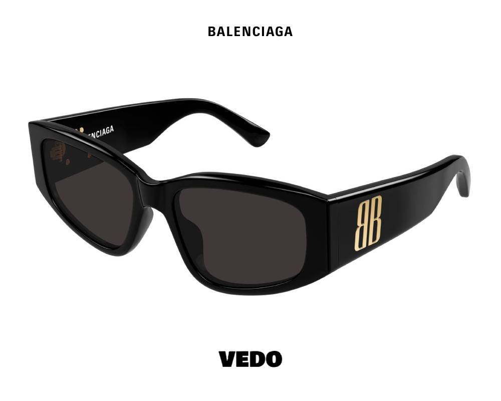Balenciaga BB 0475S Feminine Acetate vedoSunglasses black