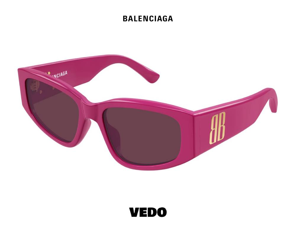 Balenciaga BB 0475S Feminine Acetate vedoSunglasses fucsia
