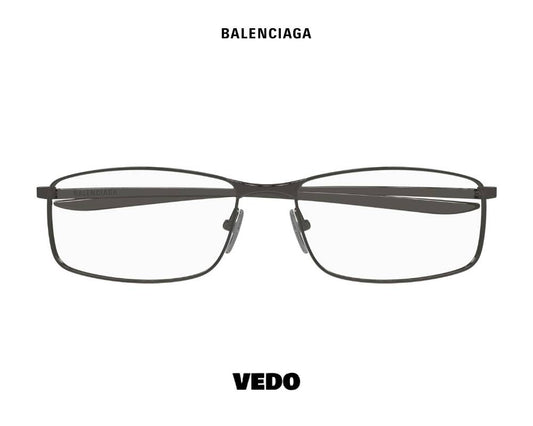 Balenciaga BB 0496 Rectangular Metal Eyeglasses vedosunglasses.com black