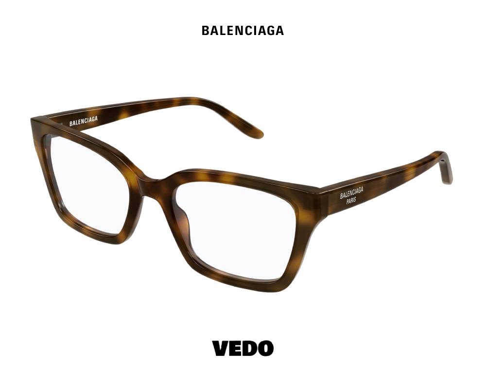Balenciaga BB 0501 Oversized Square Eyeglasses vedosunglasses brown havana