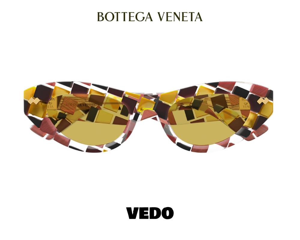 Bottega Veneta BV1350 Bold Cat-Eye Sunglasses vedosunglasses.com multicolor