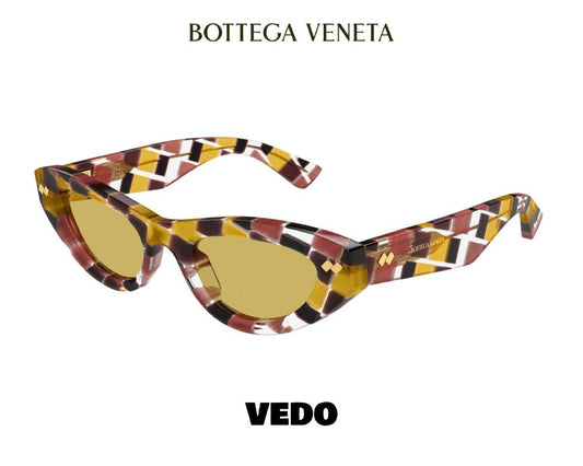 Bottega Veneta BV1350 Bold Cat-Eye Sunglasses vedosunglasses.com multicolor
