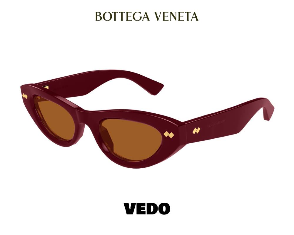 Bottega Veneta BV1350 Bold Cat-Eye Sunglasses vedosunglasses.com red