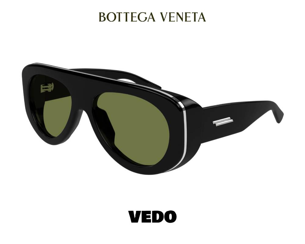 Bottega Veneta BV1362S Oversized Bold Aviator Sunglasses vedosunglasses.com green