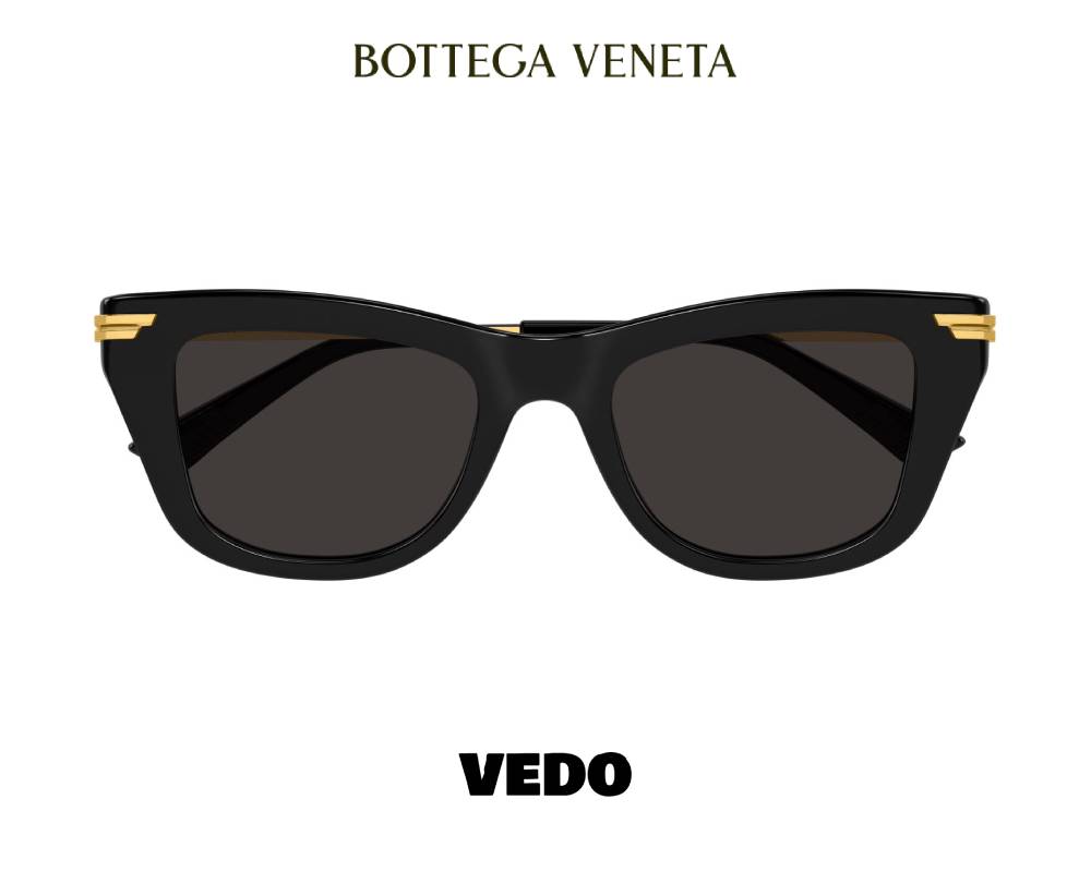 Bottega Veneta BV1369 Oversized Cat-Eye Sunglasses vedosunglasses.com  black