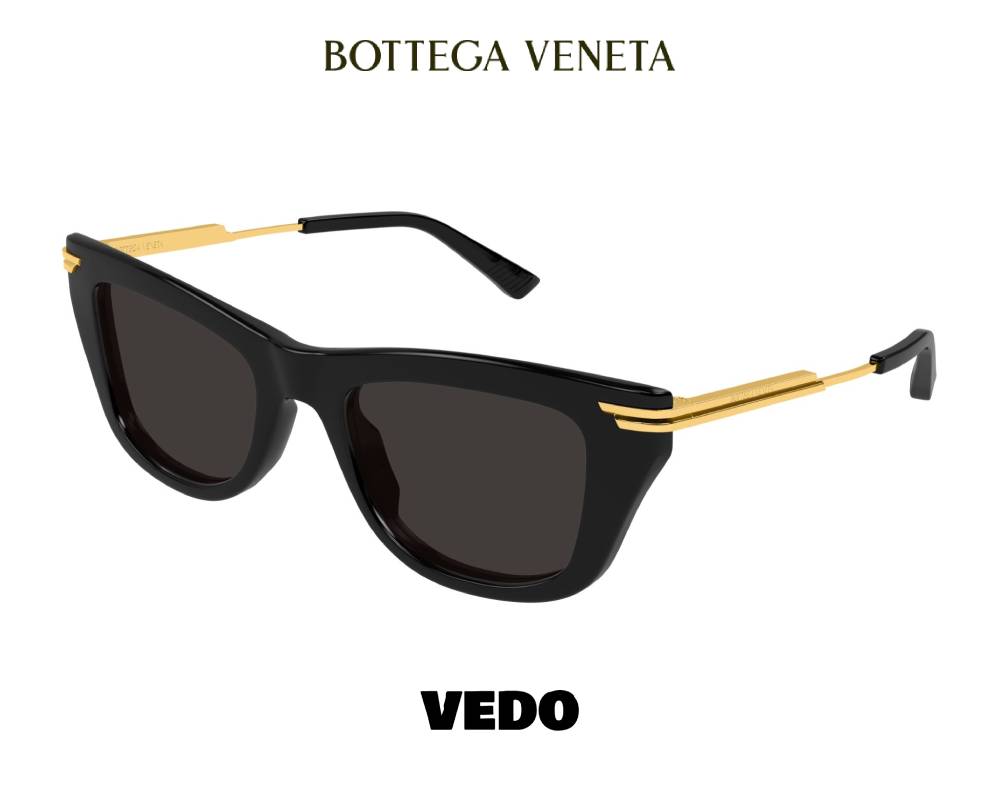 Bottega Veneta BV1369 Oversized Cat-Eye Sunglasses vedosunglasses.com black