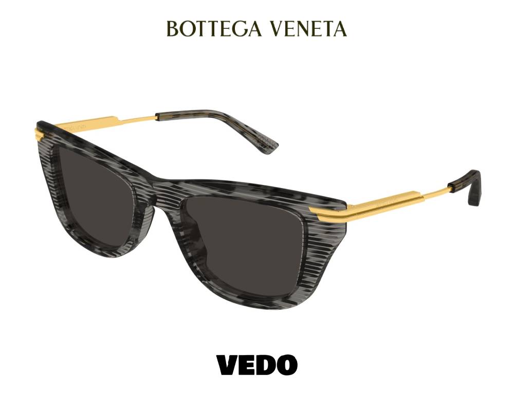 Bottega Veneta BV1369 Oversized Cat-Eye Sunglasses vedosunglasses.com grey striped