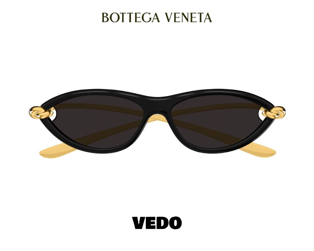 Bottega Veneta BV1390S Knot Cat-Eye Sunglasses on vedosunglasses.com black