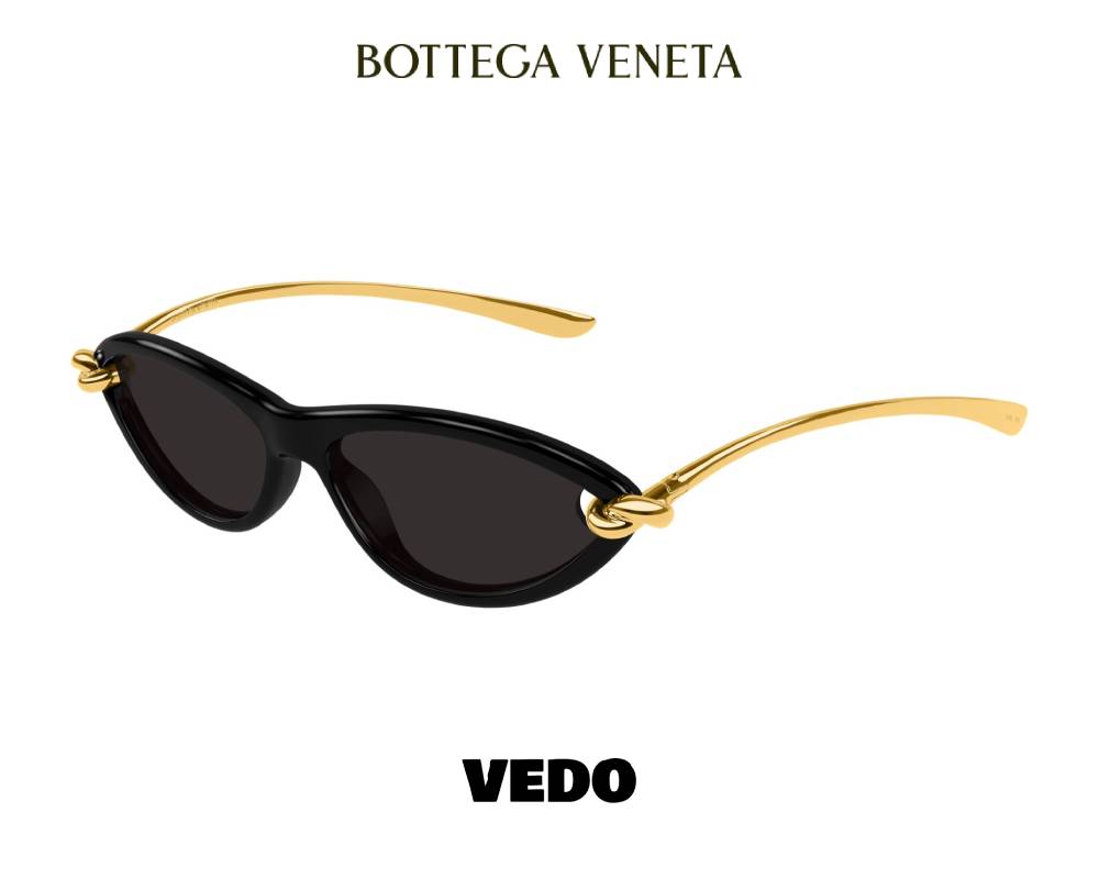Bottega Veneta BV1390S Knot Cat-Eye Sunglasses on vedosunglasses.com black