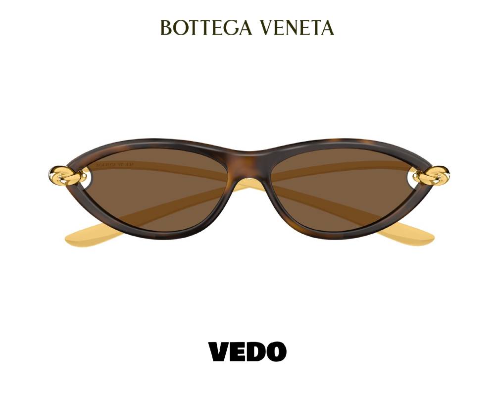Bottega Veneta BV1390S Knot Cat-Eye Sunglasses on vedosunglasses.com  brown havana
