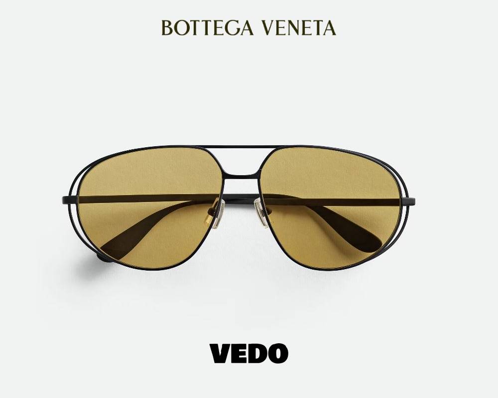 Bottega Veneta Classic Aviator Sunglasses BV1344S