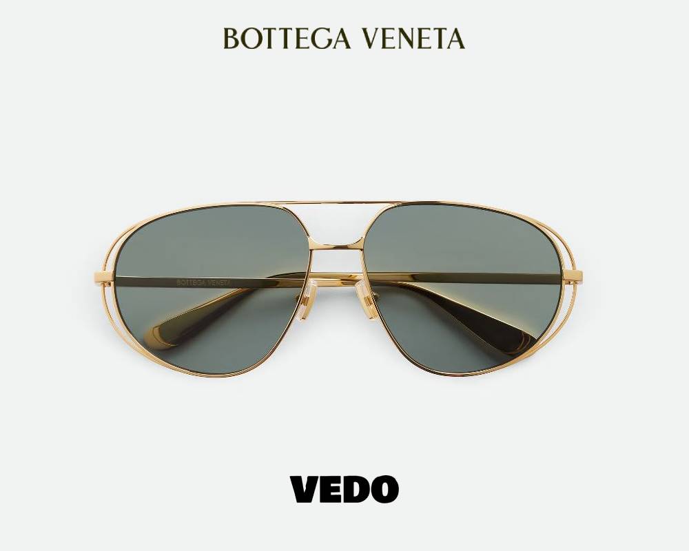 Bottega Veneta Classic Aviator Sunglasses BV1344S