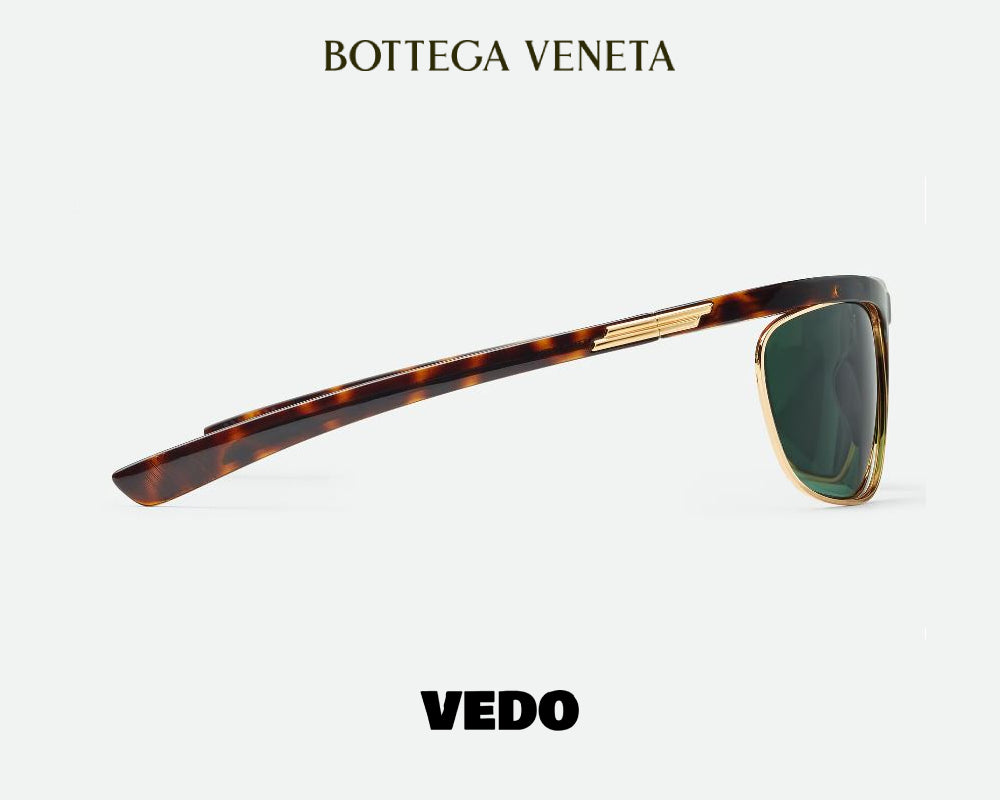 Bottega Veneta Speed wraparound Sunglasses BV1348S vedosunglasses.com green havana brown