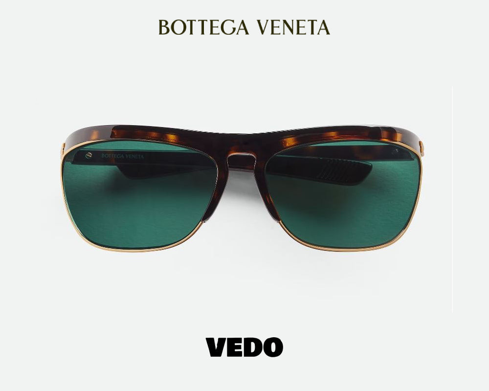 Bottega Veneta Speed wraparound Sunglasses BV1348S vedosunglasses.com green havana brown