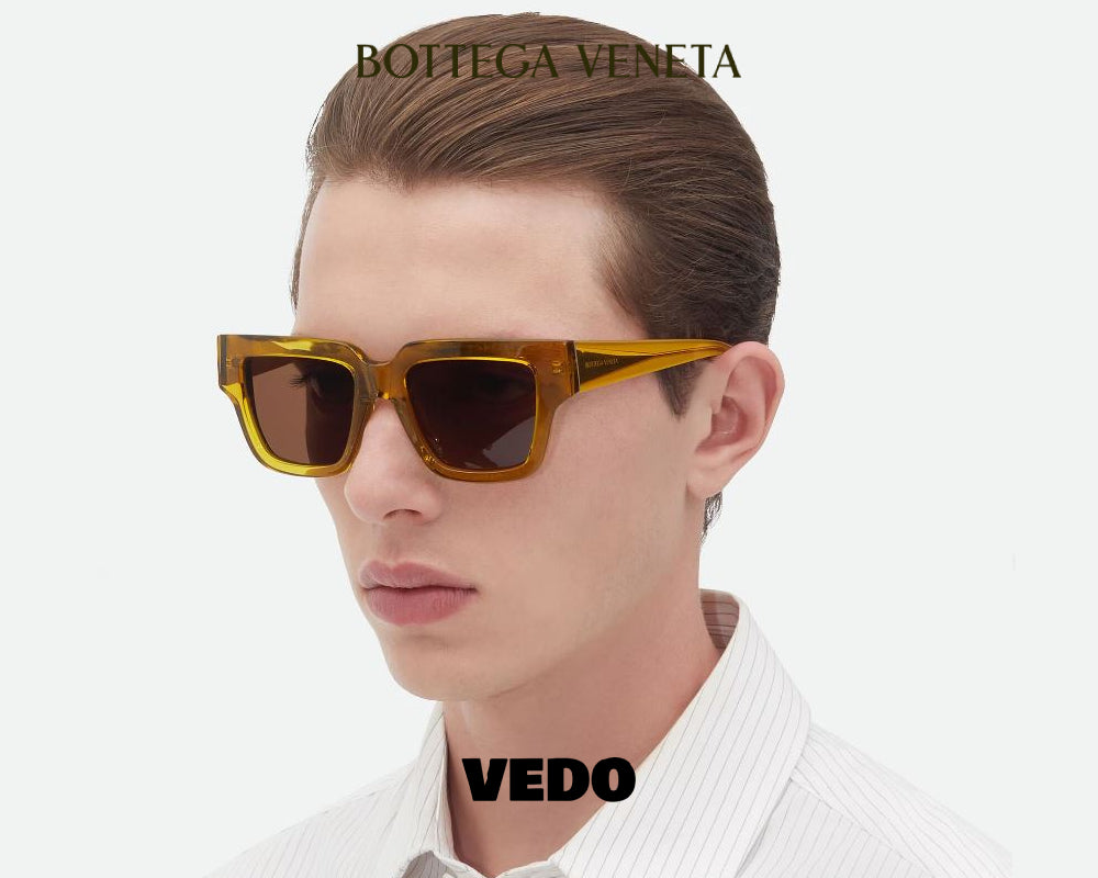Bottega Veneta Tri-Fold Square Sunglasses BV1276S