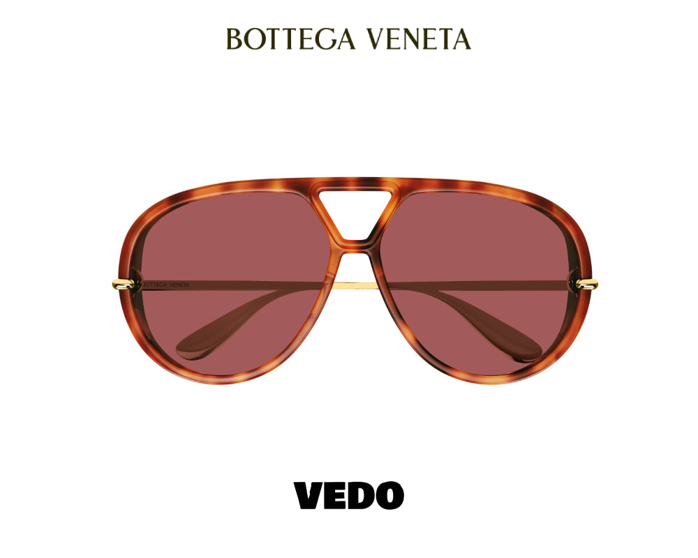 Bottega Veneta oversize Aviator Sunglasses BV1274S vedosunglasses brown havana