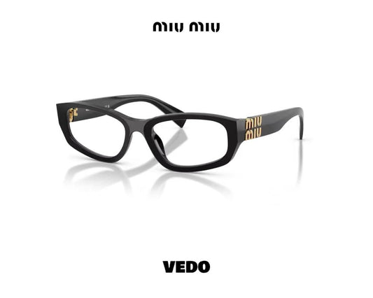 Miu Miu 04YV feminine eyeglasses black