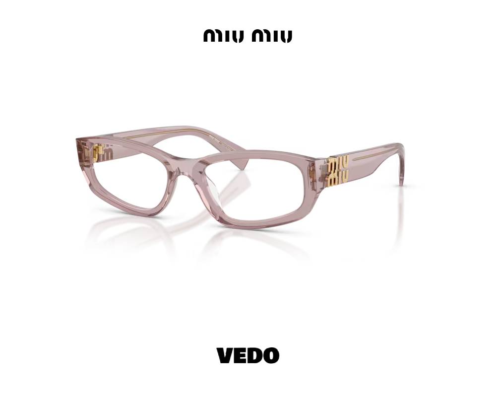 Miu Miu 04YV feminine eyeglasses crystal rose