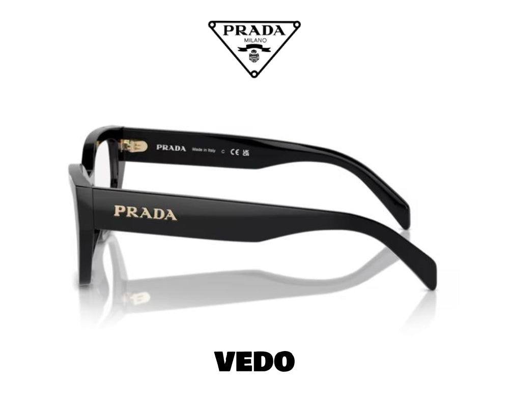 Cat eye bold eyeglasses PRADA A16Vvedosunglasses.com black