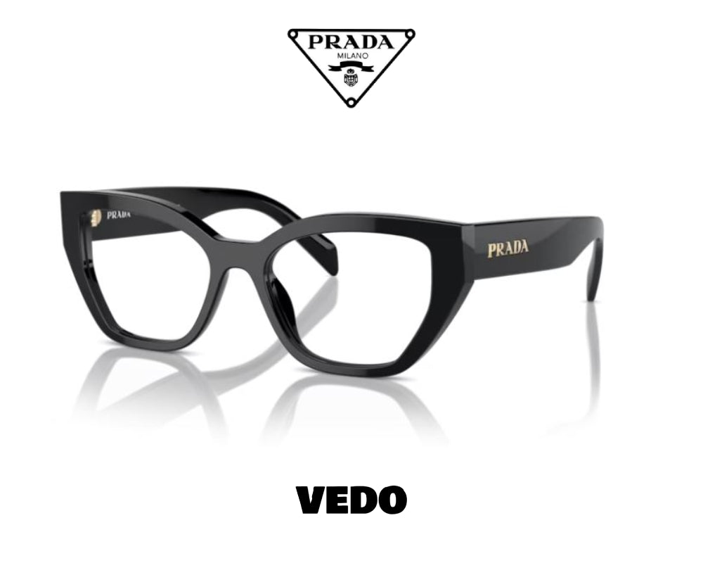 Cat eye bold eyeglasses PRADA A16Vvedosunglasses.com black