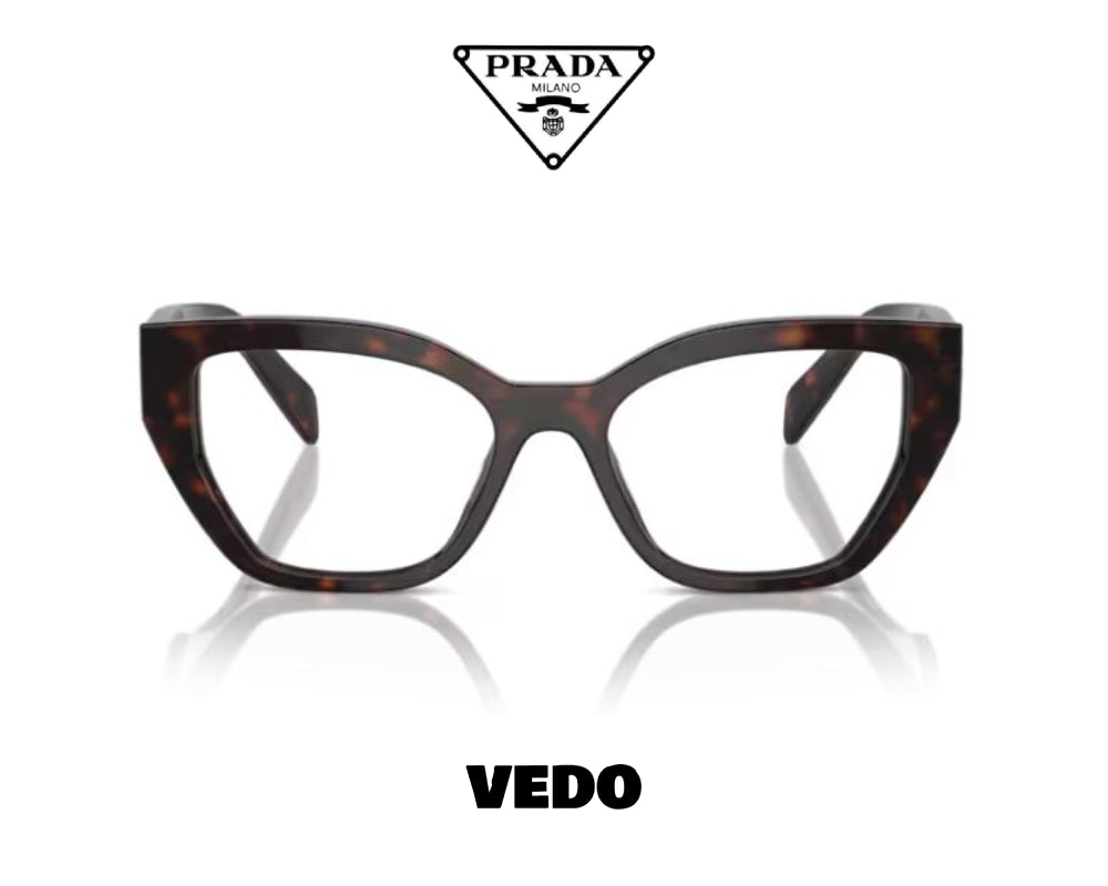 Cat eye bold eyeglasses PRADA A16Vvedosunglasses.com brown havana