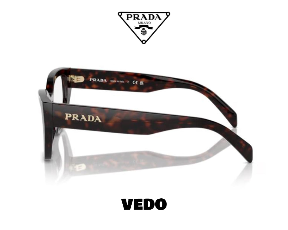 Cat eye bold eyeglasses PRADA A16Vvedosunglasses.com brown havana