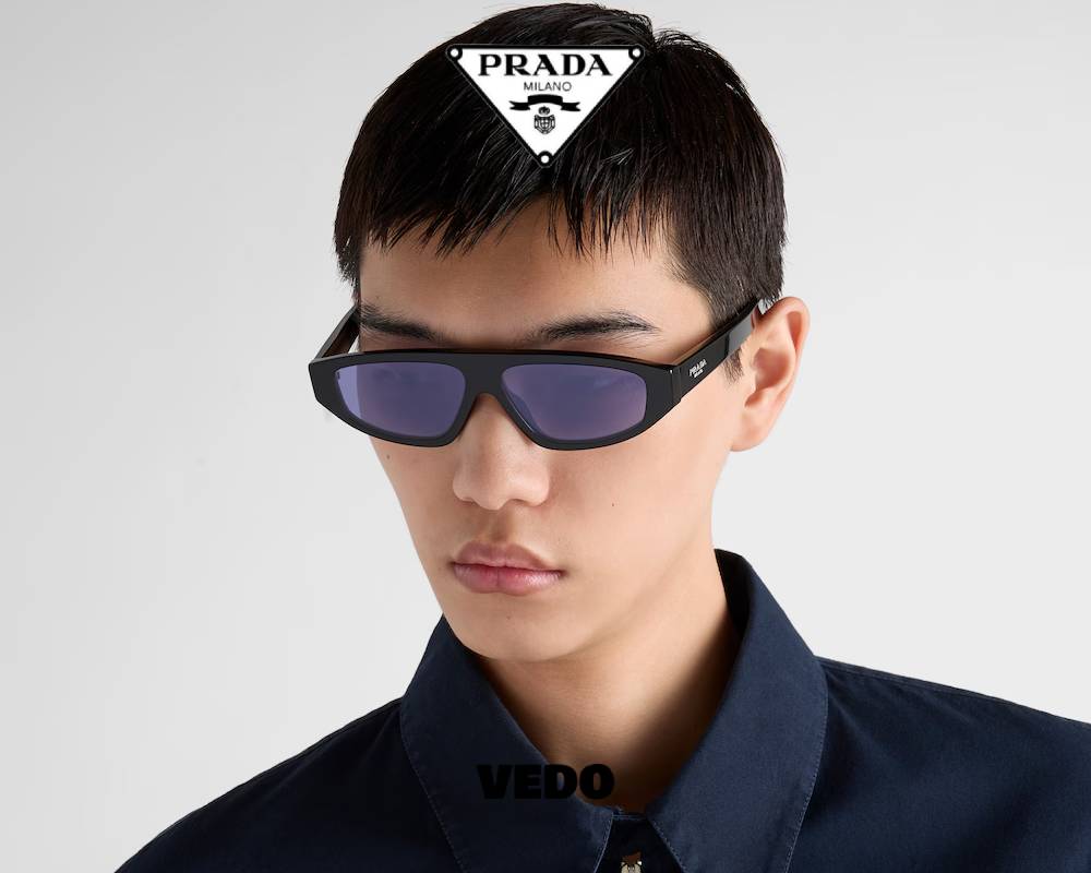 Design Prada SPR C02 Acetate Sunglasses black violet lenses