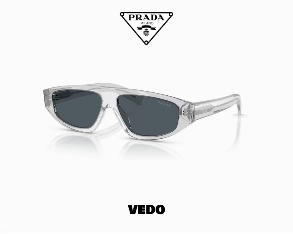Design Prada SPR C02 Acetate Sunglasses grey crystal