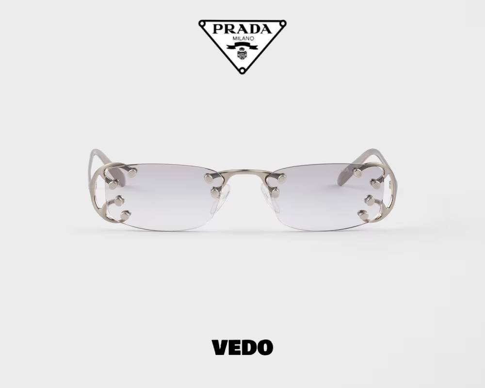 Glasant design Prada SPR C57 Metal Sunglasses silver
