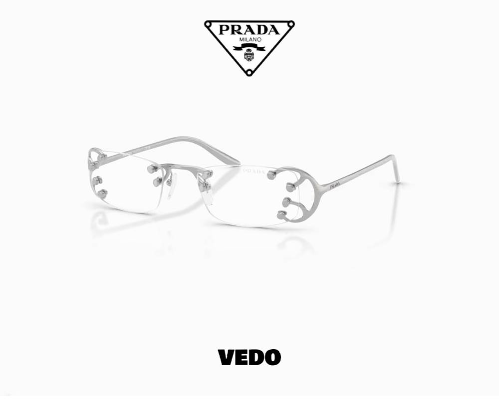 Glasant design Prada SPR C57 Metal Sunglasses silver optical