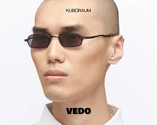 KUBORAUM Mask Z18 rectangular narrow metal sunglasses