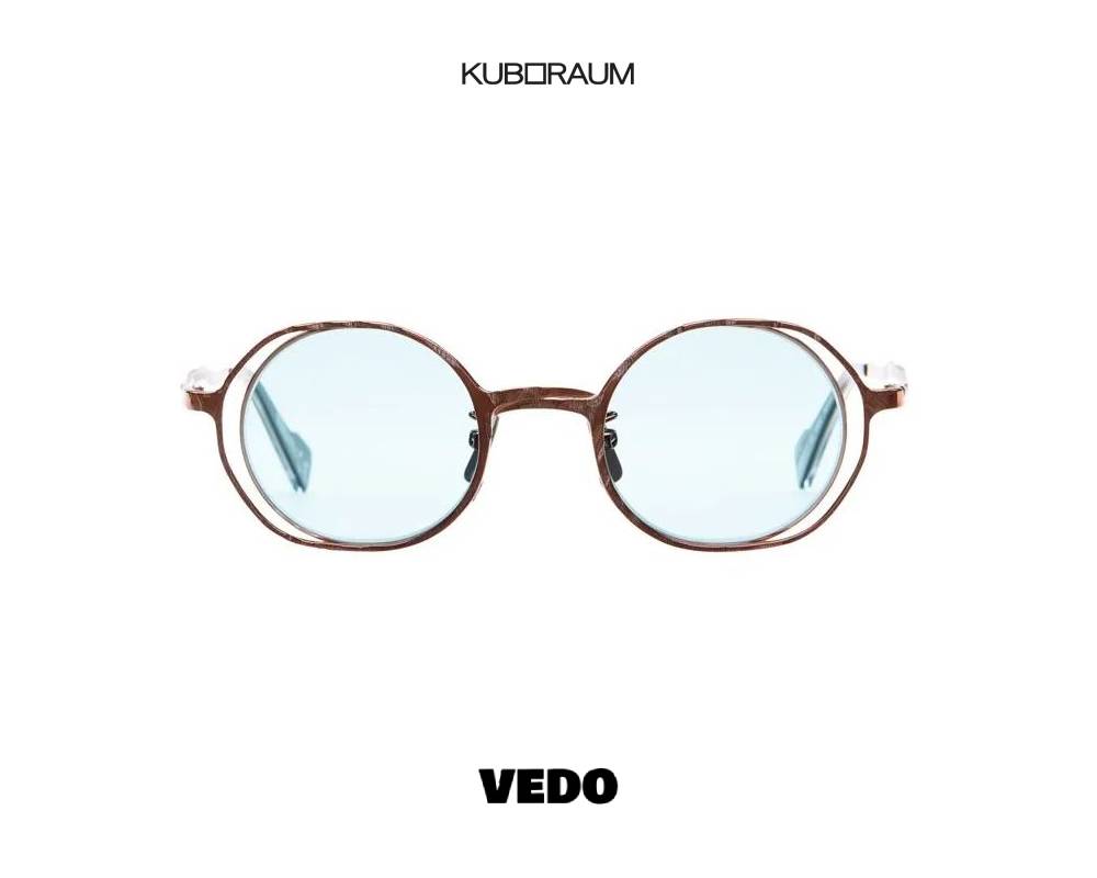 Kuboraum H11 Double Round Metal Eyeglasses vedosunglasses.com copper 