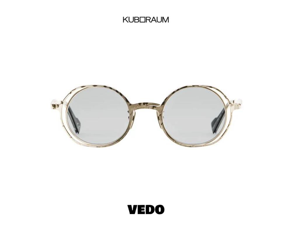 Kuboraum H11 Double Round Metal Eyeglasses vedosunglasses.com gold
