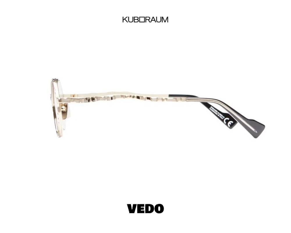 Kuboraum H11 Double Round Metal Eyeglasses vedosunglasses.com gold