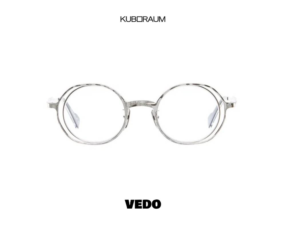 Kuboraum H11 Double Round Metal Eyeglasses vedosunglasses.com silver