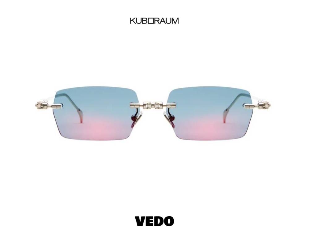 Kuboraum H61 LIGHT GOLD Glasant Rectangular Sunglasses vedosunglasses.com gunmetal vedosunglasses.com 