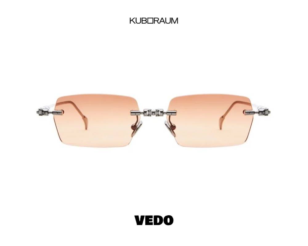 Kuboraum H61 LIGHT GOLD Glasant Rectangular Sunglasses vedosunglasses.com gunmetal vedosunglasses.com 