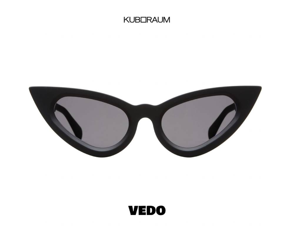 Kuboraum Y3 Feminine Cat-Eye Sunglasses vedosunglasses.com black shine